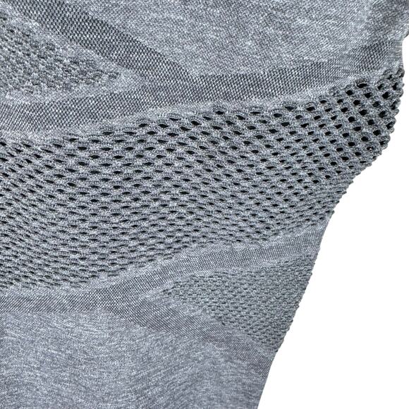 Fabletics Gray Heather Mosaic High Waisted Skinny Athletic Leggings Size L - Picture 5 of 7